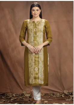 Mehendi Chicken Designer Kurti